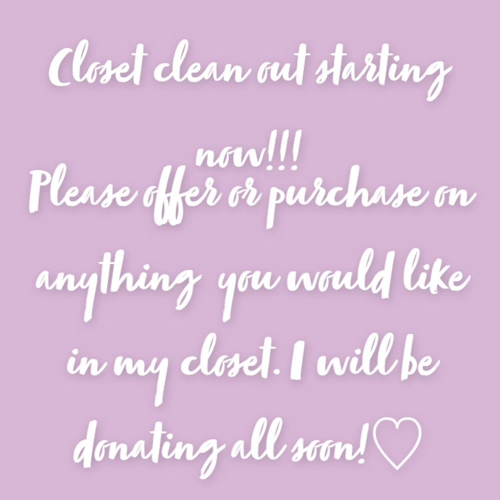 Not for sale but I’m having a closet clean out!!